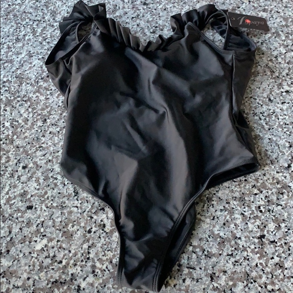 Adorable Ruffle One Piece Swim Suit